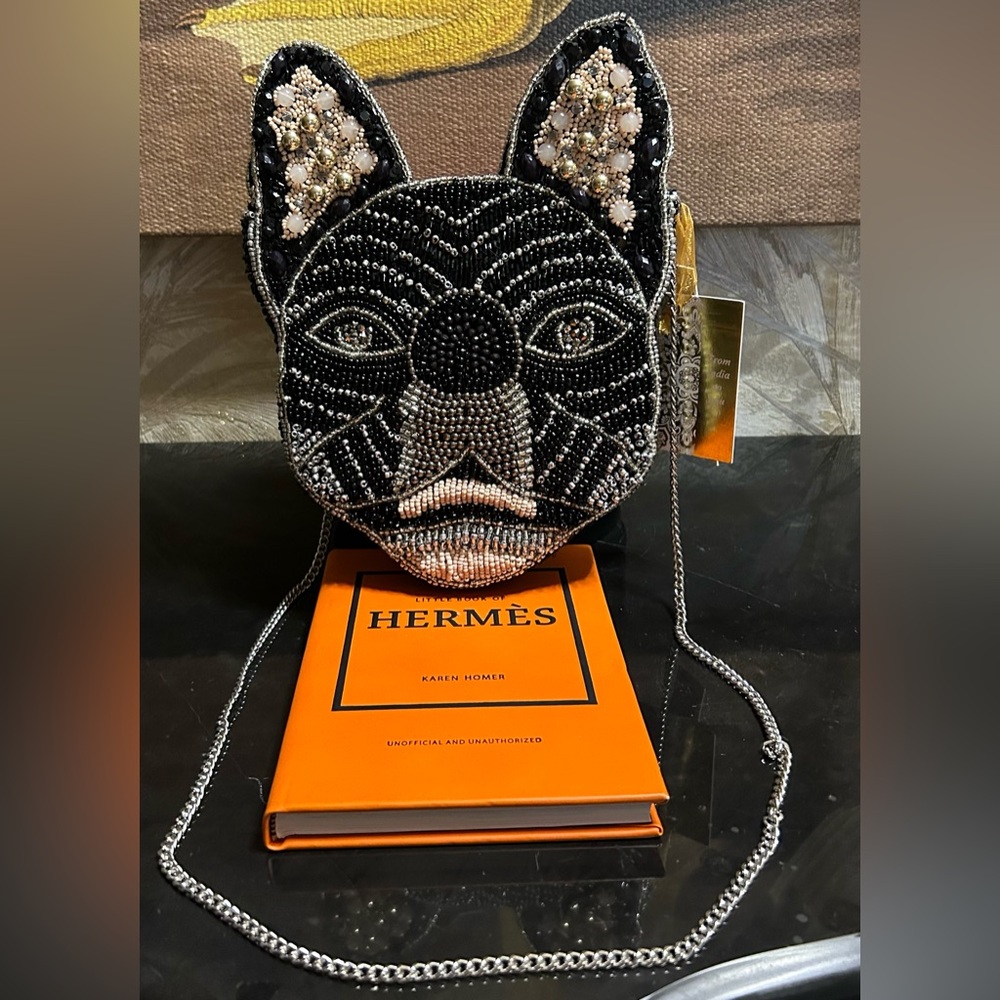 French Bulldog Beaded Dog Crossbody Bag NWT Tik Tok Viral From India To you